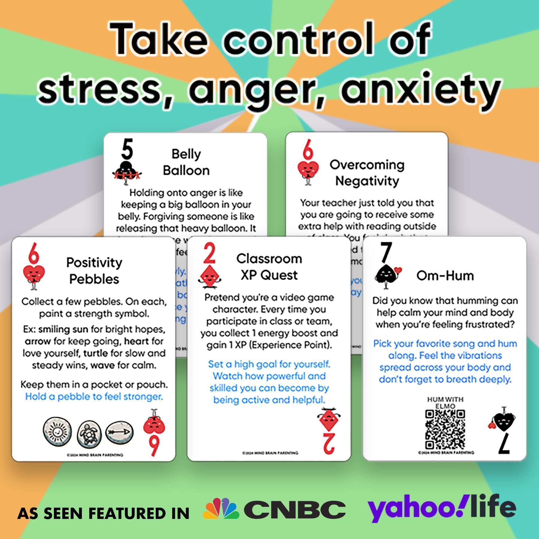 Mind Brain Emotion family game night fosters calming strategies.