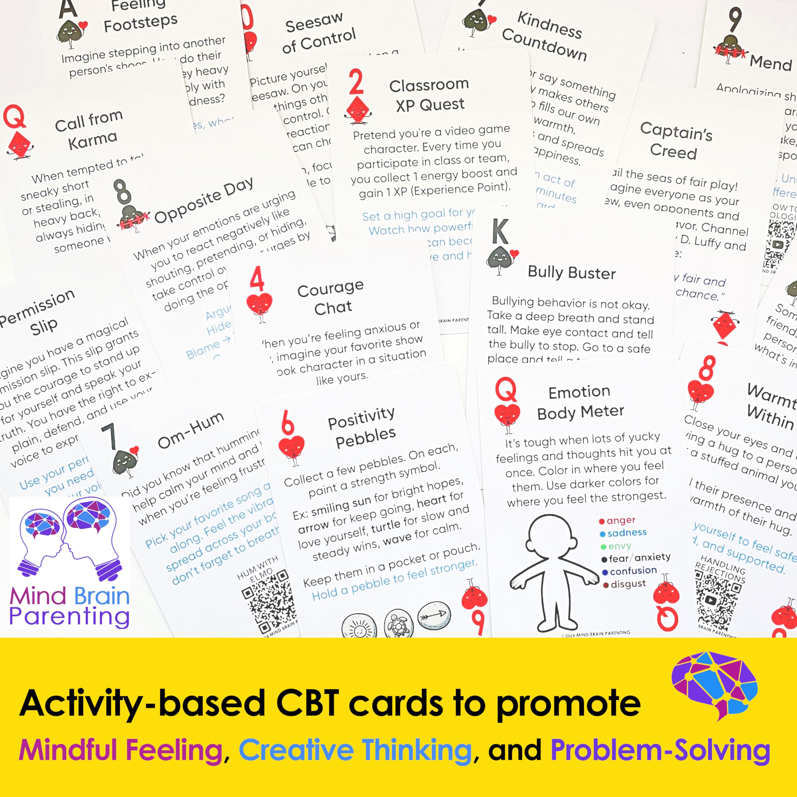 Mind Brain Emotion gift pack encourages ongoing coping practice.
