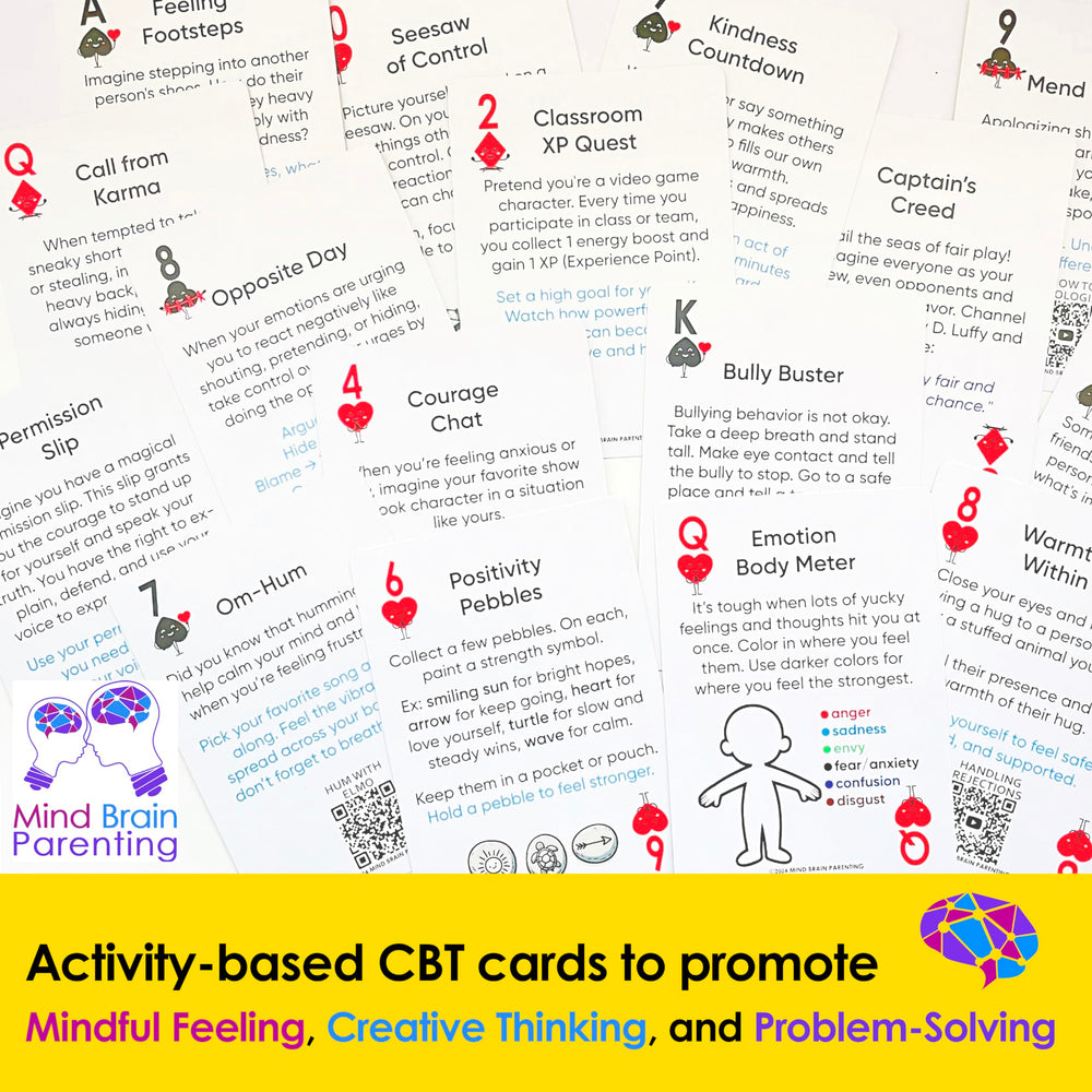 Mind Brain Emotion gift pack encourages ongoing coping practice.