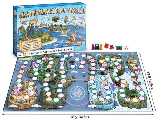 Mind Inventions Mathemagical World Dinosaur Island offers playful challenges to reinforce doubles and halves.