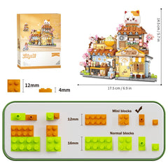 MindBox Openable Taiyaki Shop assembly demonstrates interactive building experience
