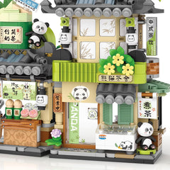 MindBox openable panda tea house design sparks imagination and storytelling during play.