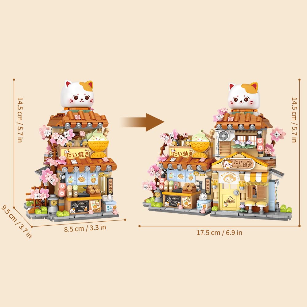 MindBox Taiyaki Shop inside view on table shows openable display for storytelling