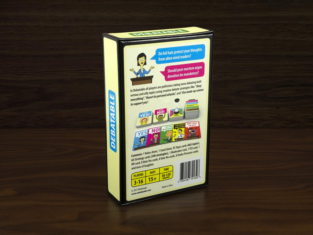 Mindmade Debatable rule book helps everyone start quickly and join the debate