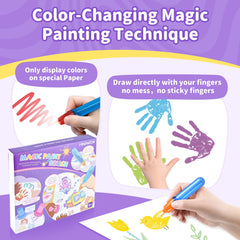 MINDNOOK Magic Brush in action shows color-changing effects for kids and families.