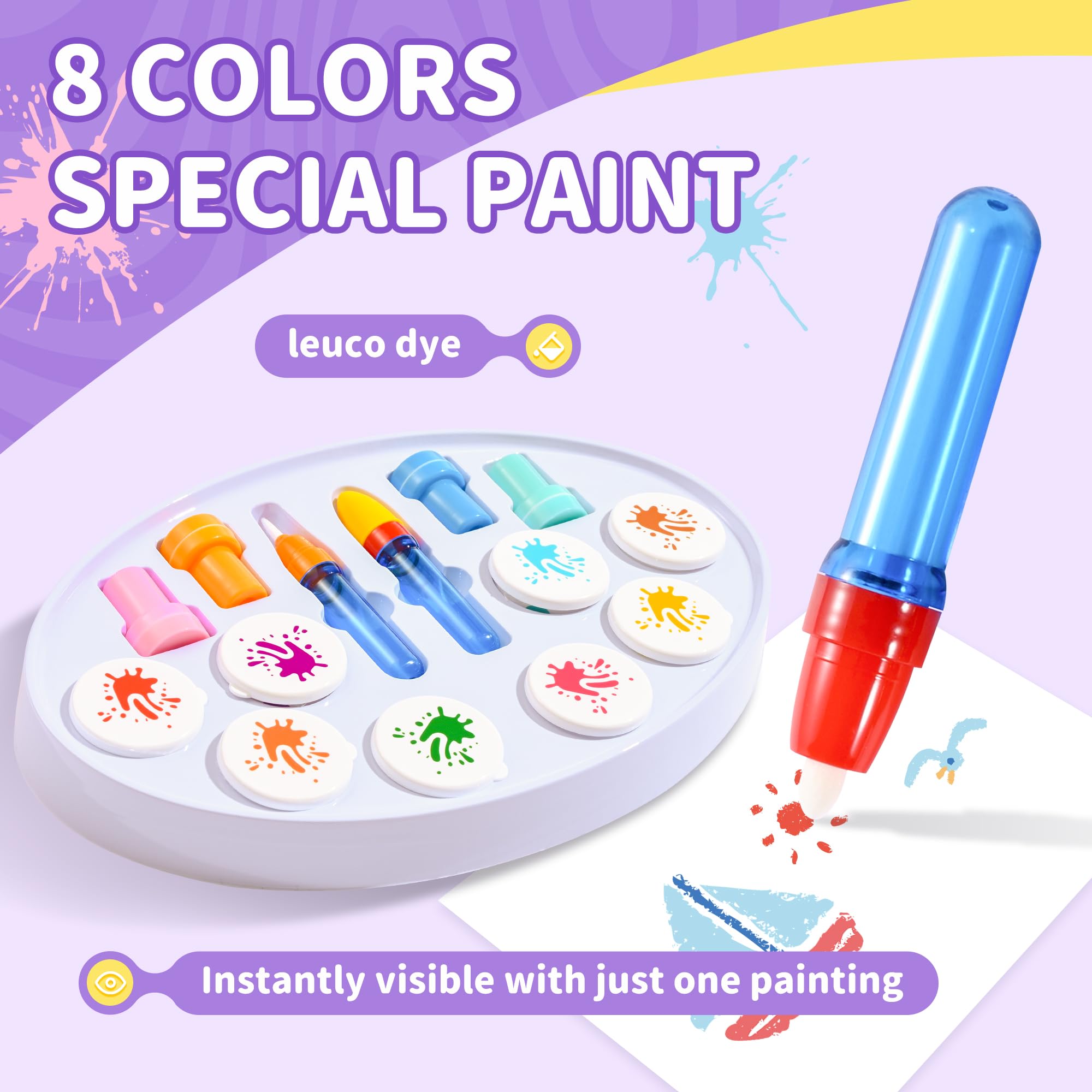 MINDNOOK Double-sided special paper reveals magic color changes.