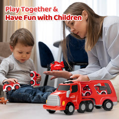 MindPal carrier holds four small cars for quick fleet adventures.