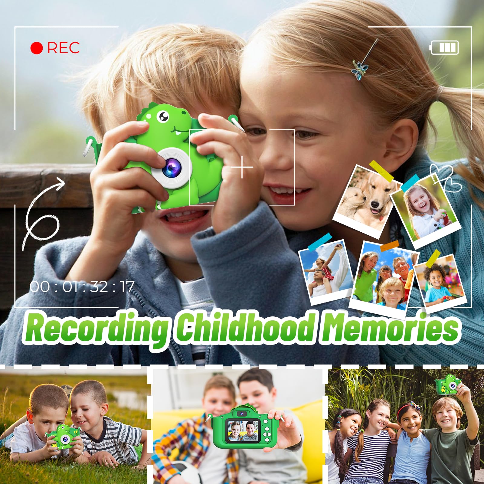 MindPal Kids Camera USB rechargeable cable enables on-the-go charging.