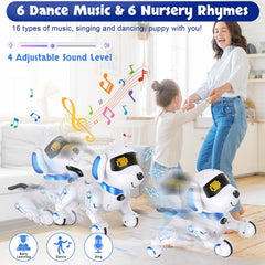 MindPal robot dog rechargeable battery provides long playtime per charge.