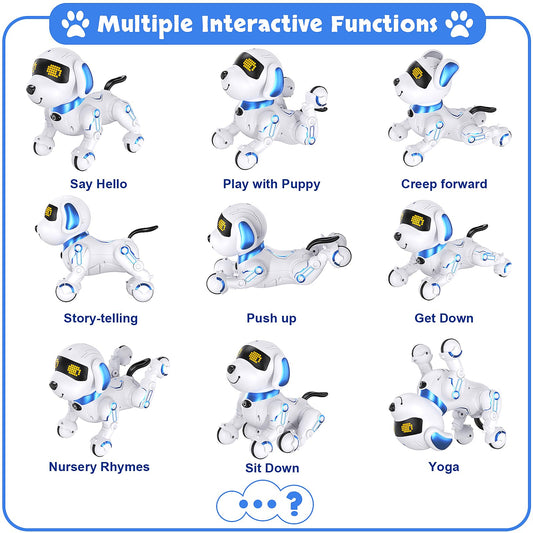 MindPal robot dog singing dancing captures lively performances for imaginative kids.