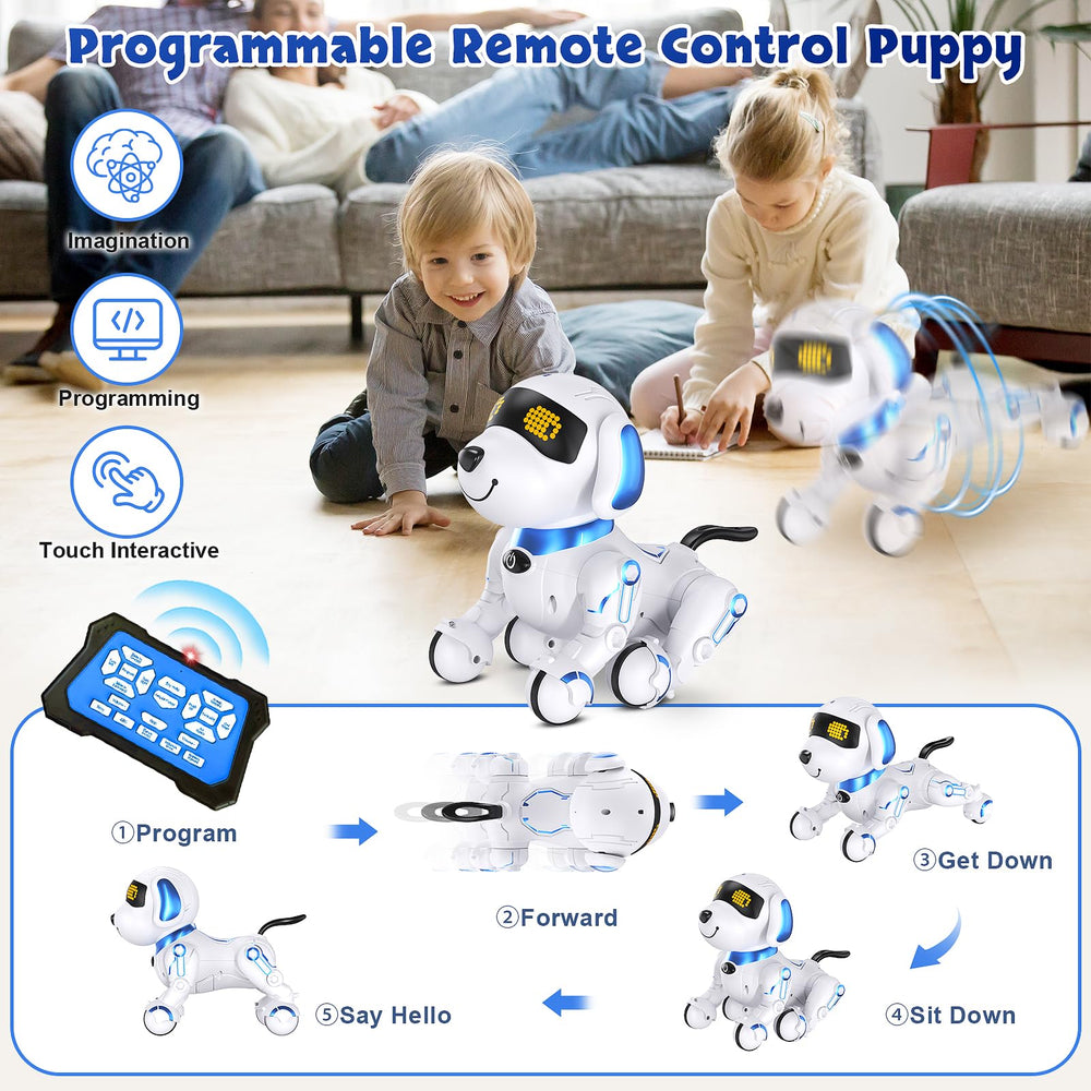 MindPal robot dog volume control lets you tailor sound for any room and mood.