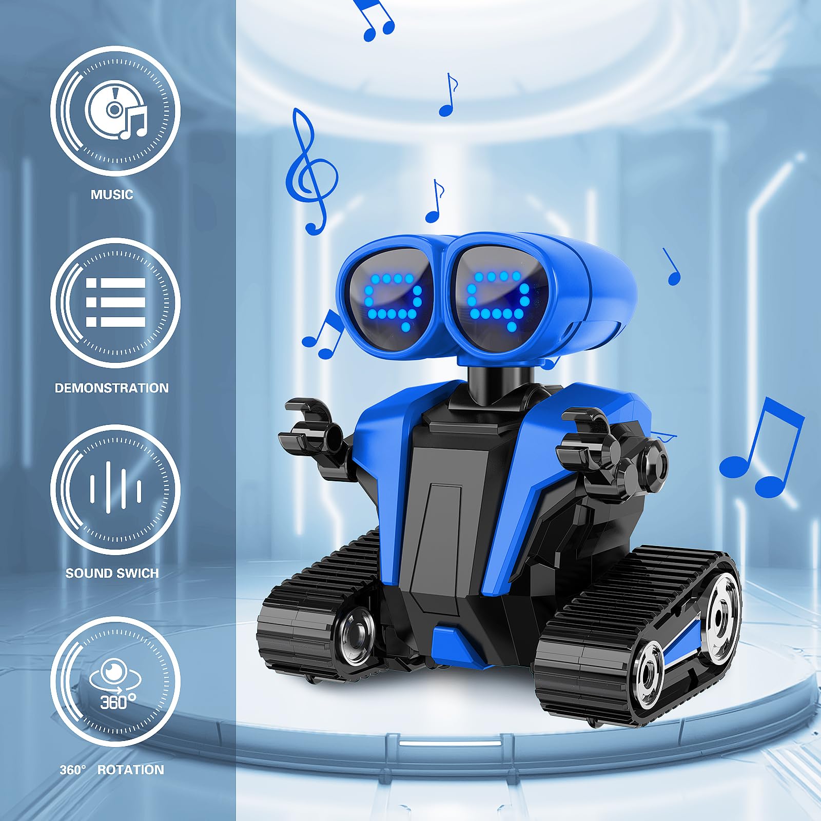MindPal blue-front view showcases its friendly design for kids