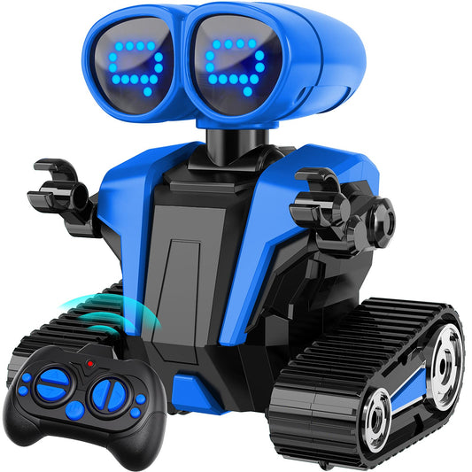 MindPal robot toy with remote control in blue for easy beginner play