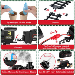 MindPal curved tracks enable varied layouts and stable builds