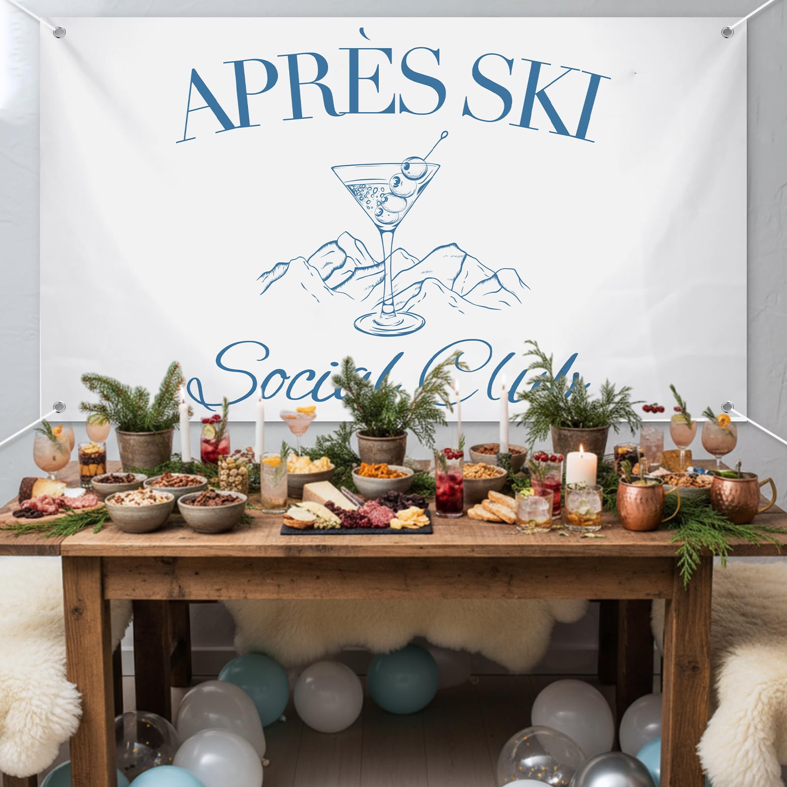 Mindsoft Apres Ski Party Decor elevates holiday gatherings with lively hues.