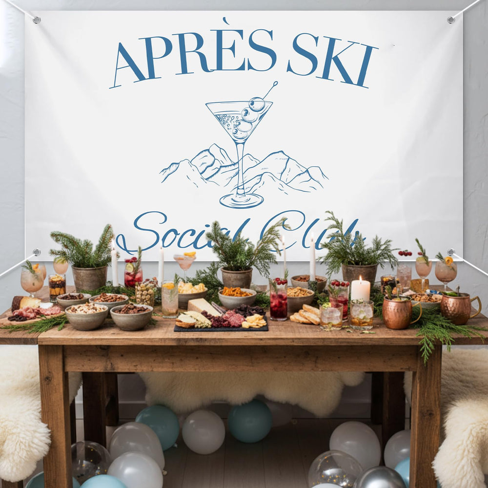 Mindsoft Apres Ski Party Decor elevates holiday gatherings with lively hues.