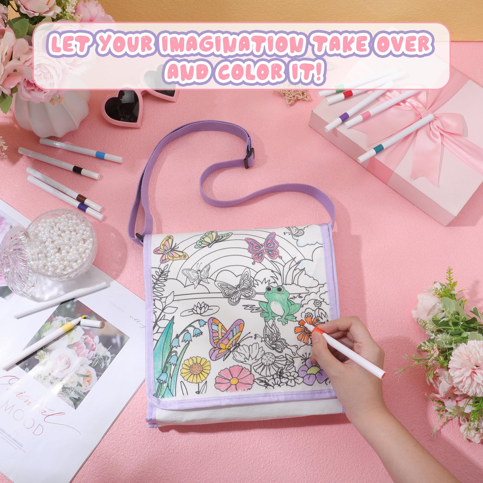 Mindsoft kids craft activity bag ready for on-the-go art