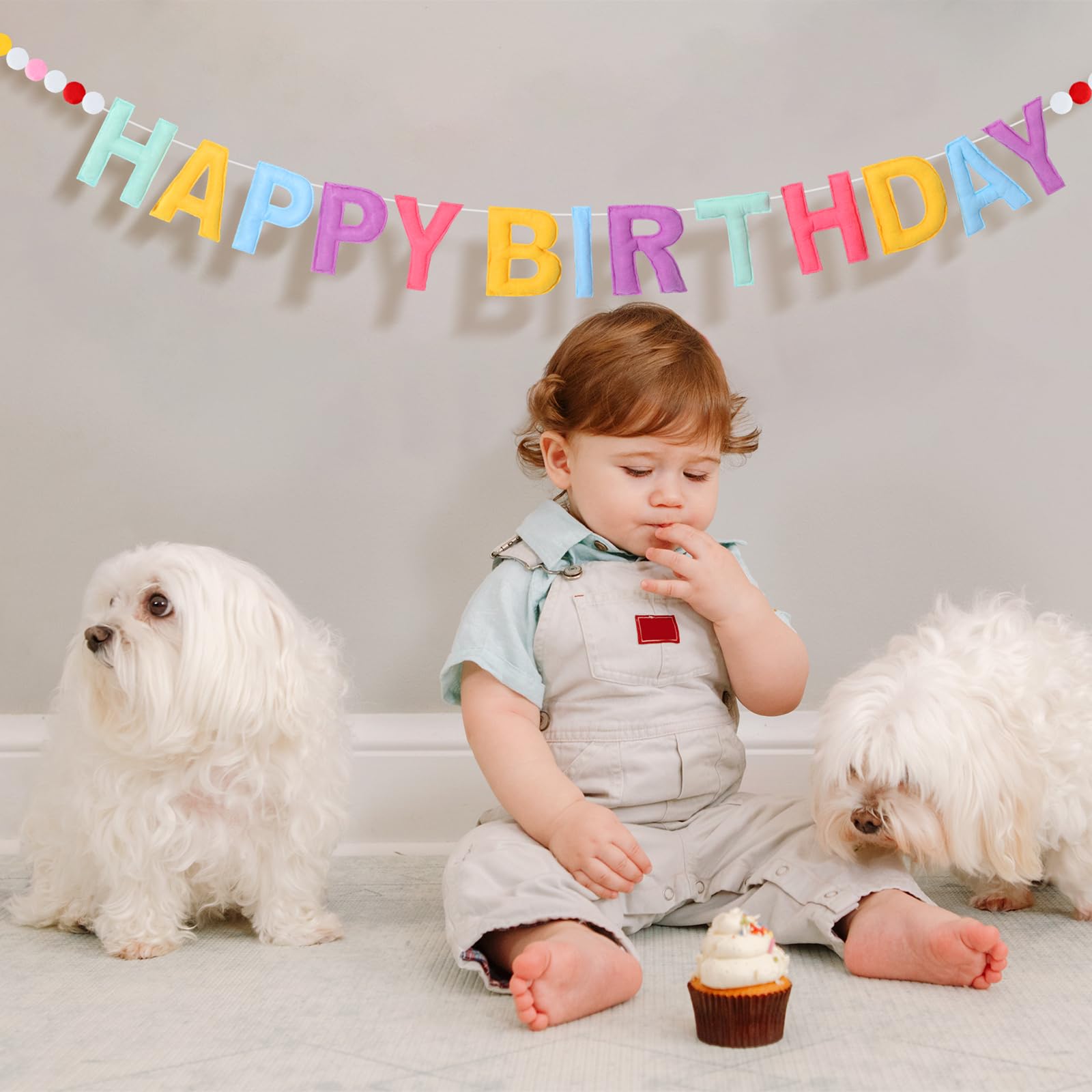 Mindsoft reusable birthday banner saves storage space after celebrations
