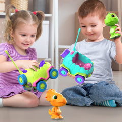 MindSprout Dino Chasers quick-charge setup enabling longer play sessions