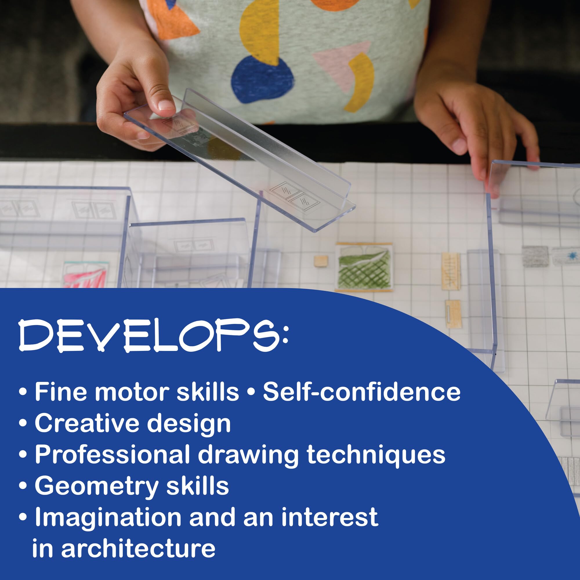 MindWare Art-chitect drafting pencil supports accurate lines and shading.