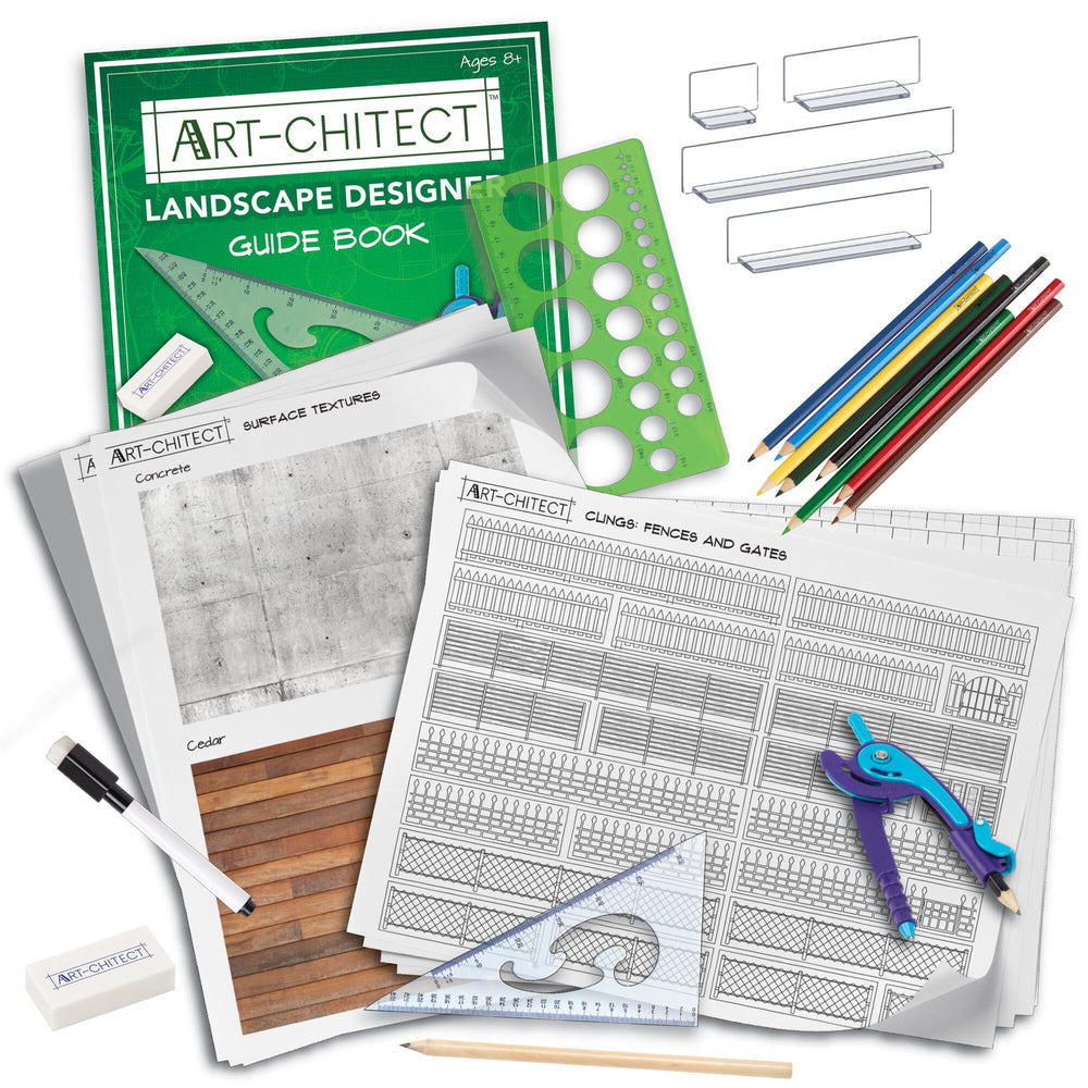 MindWare Art-chitect acrylic fences add structure to outdoor mockups.