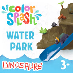 Color Splash dinos demonstrate cause and effect with water flow during play.