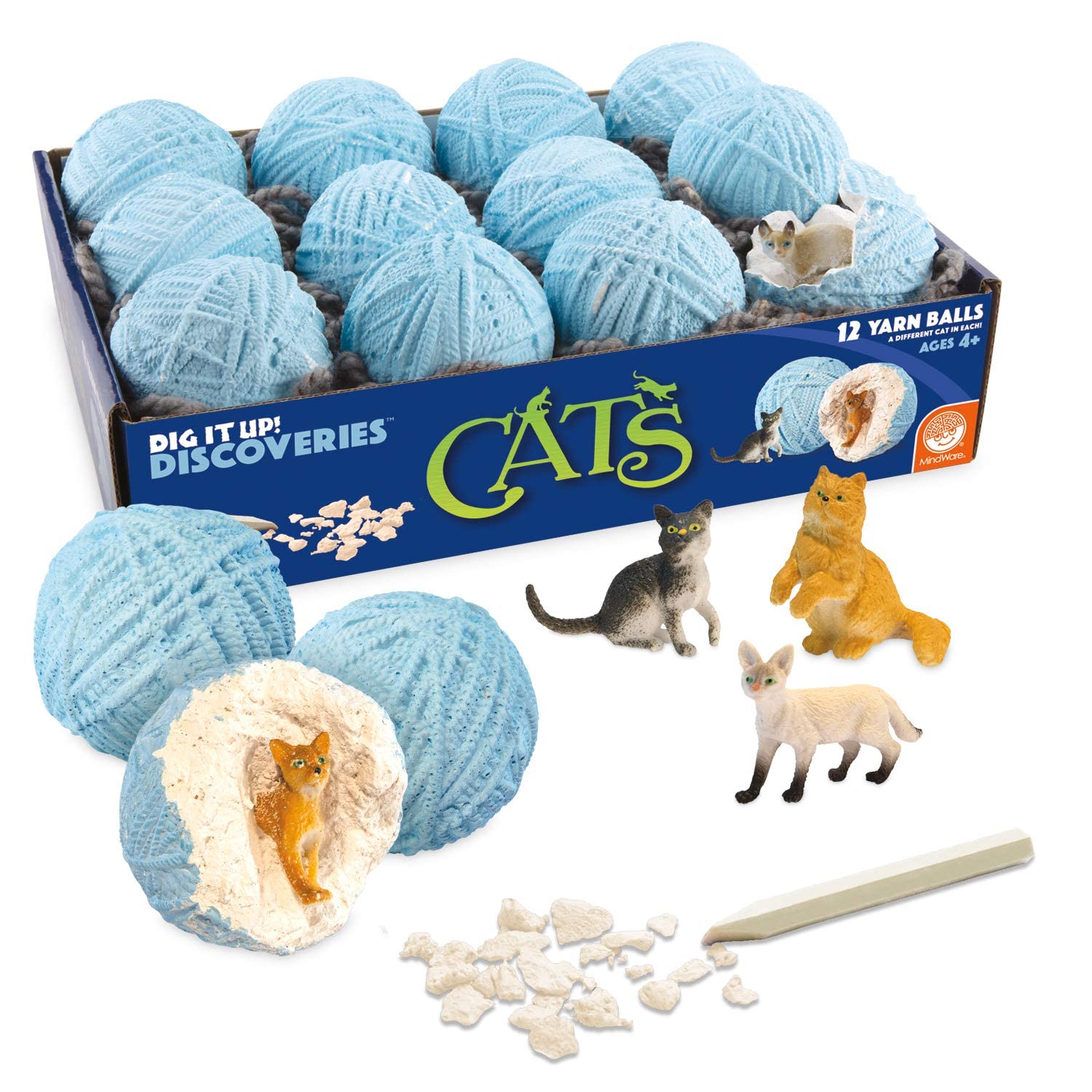 MindWare Dig It Up Cats ball for hands on discovery and learning