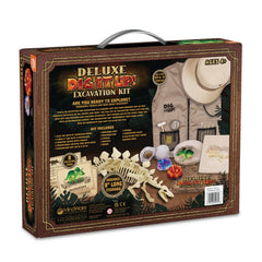 MindWare Dig It Up Deluxe tools set with chisels, hammer, brush, magnifier