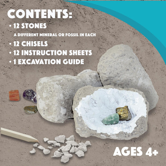 MindWare Dig It Up! chisels and tools helping kids excavate fossils with precision.