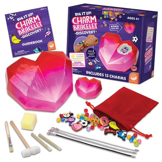 MindWare Dig It Up heart dig project for bracelet design and charm discovery