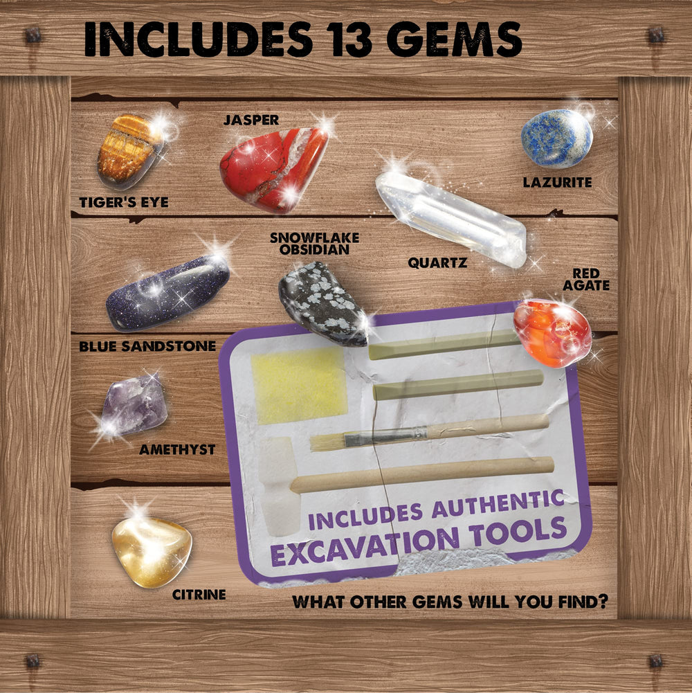 MindWare Dig It Up mini geode dig adds extra surprise.