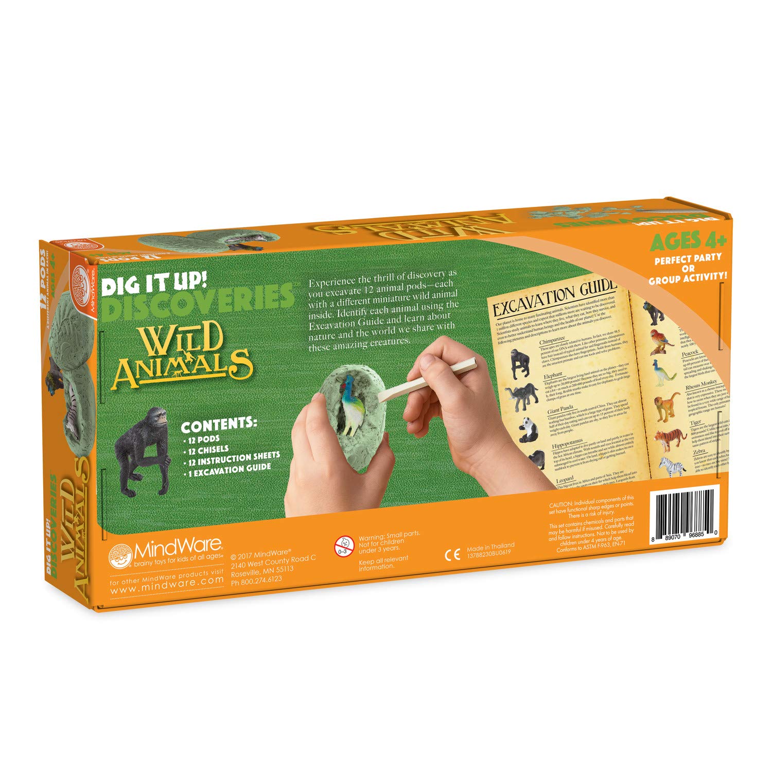 MindWare Dig It Up! play-ready wildlife figure invites imaginative storytelling after excavation.