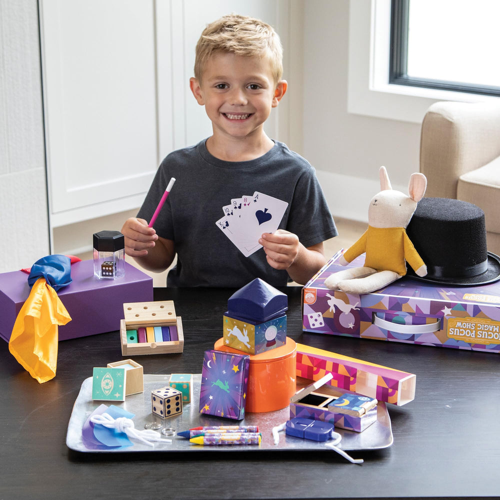 MindWare Hocus Pocus magic show presentation case doubles as a small stage