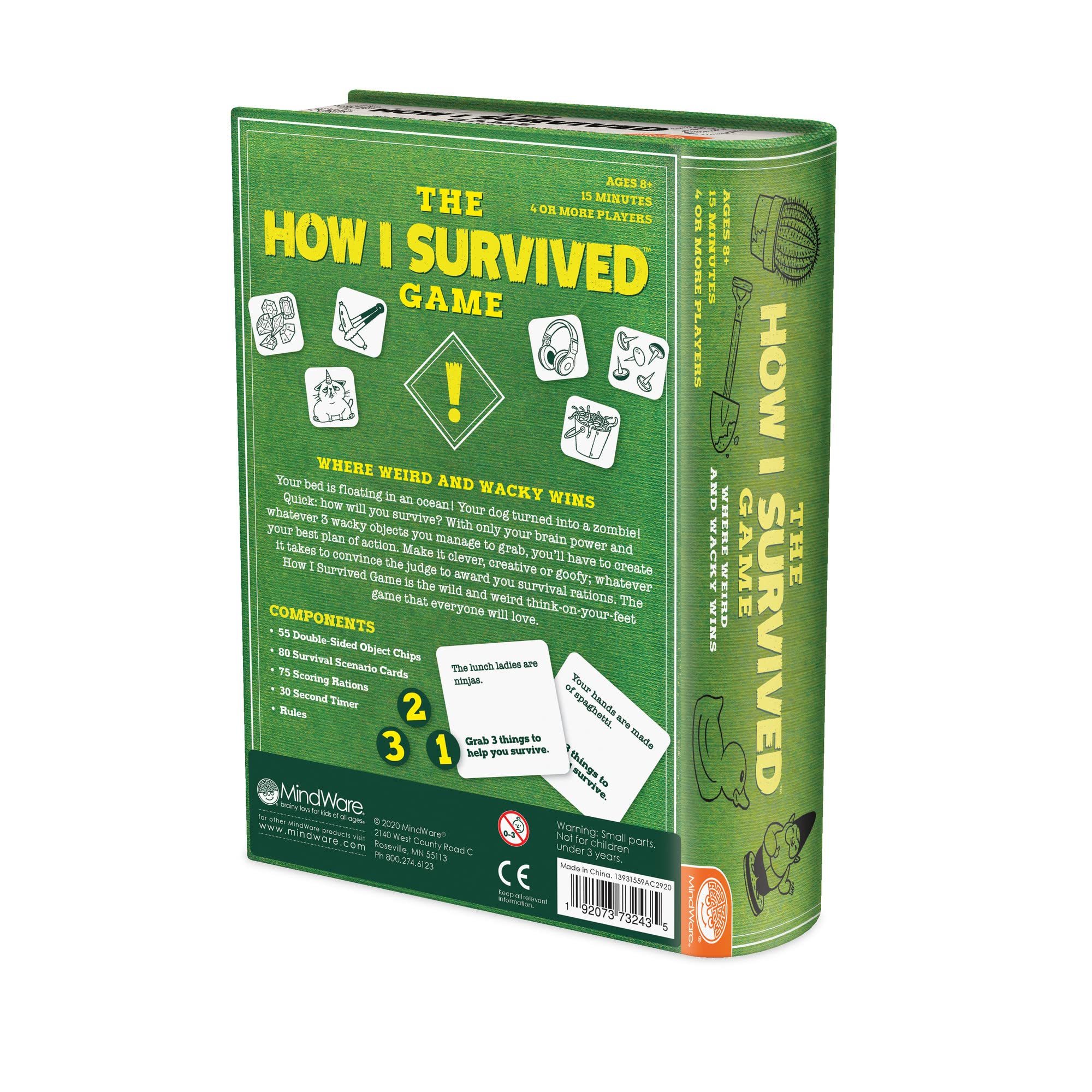 MindWare How I Survived card game gift-ready box inviting family fun.