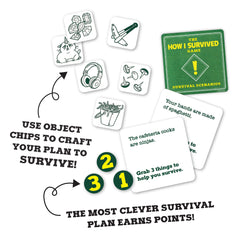 MindWare How I Survived card game kid playing with friends sparks witty survival tales.