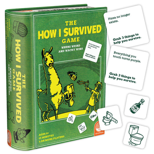 MindWare How I Survived card game pack shot for family fun and imagination.