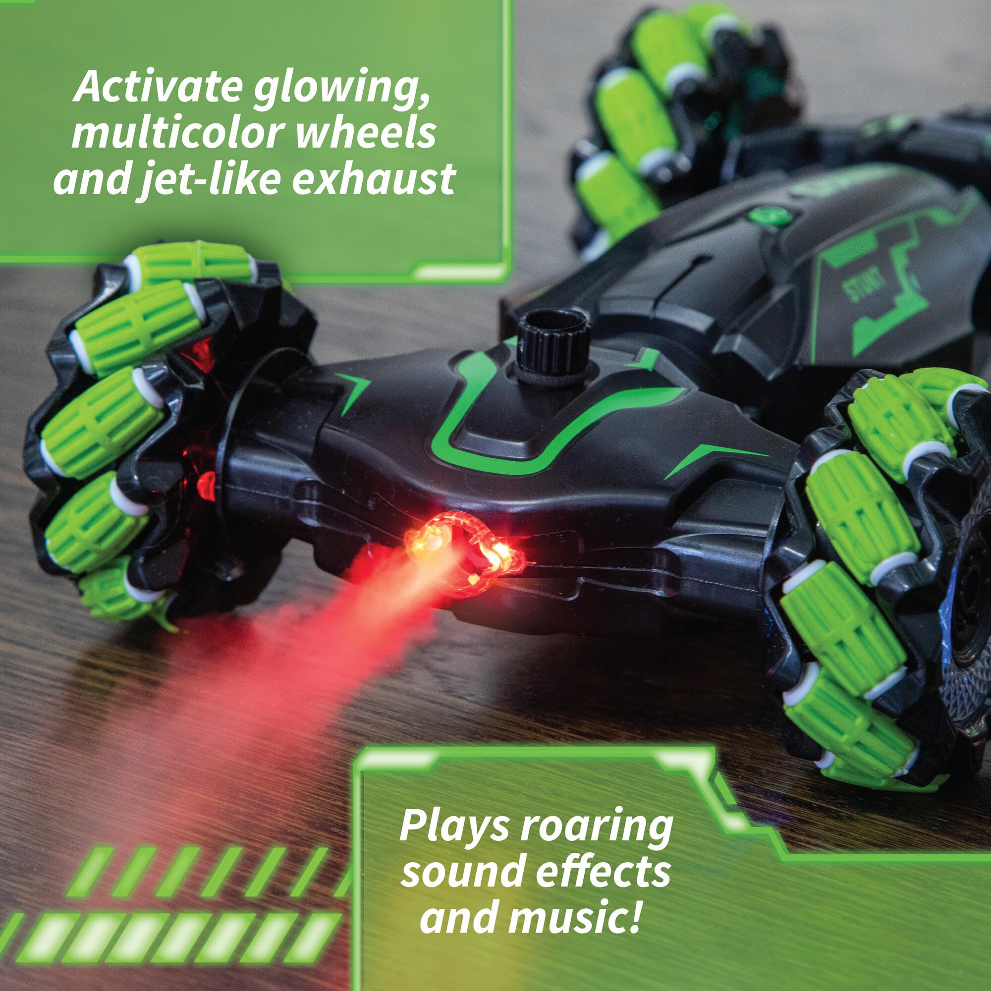 MindWare Hyper Stunt Drifter jet exhaust fog creates immersive driving moments
