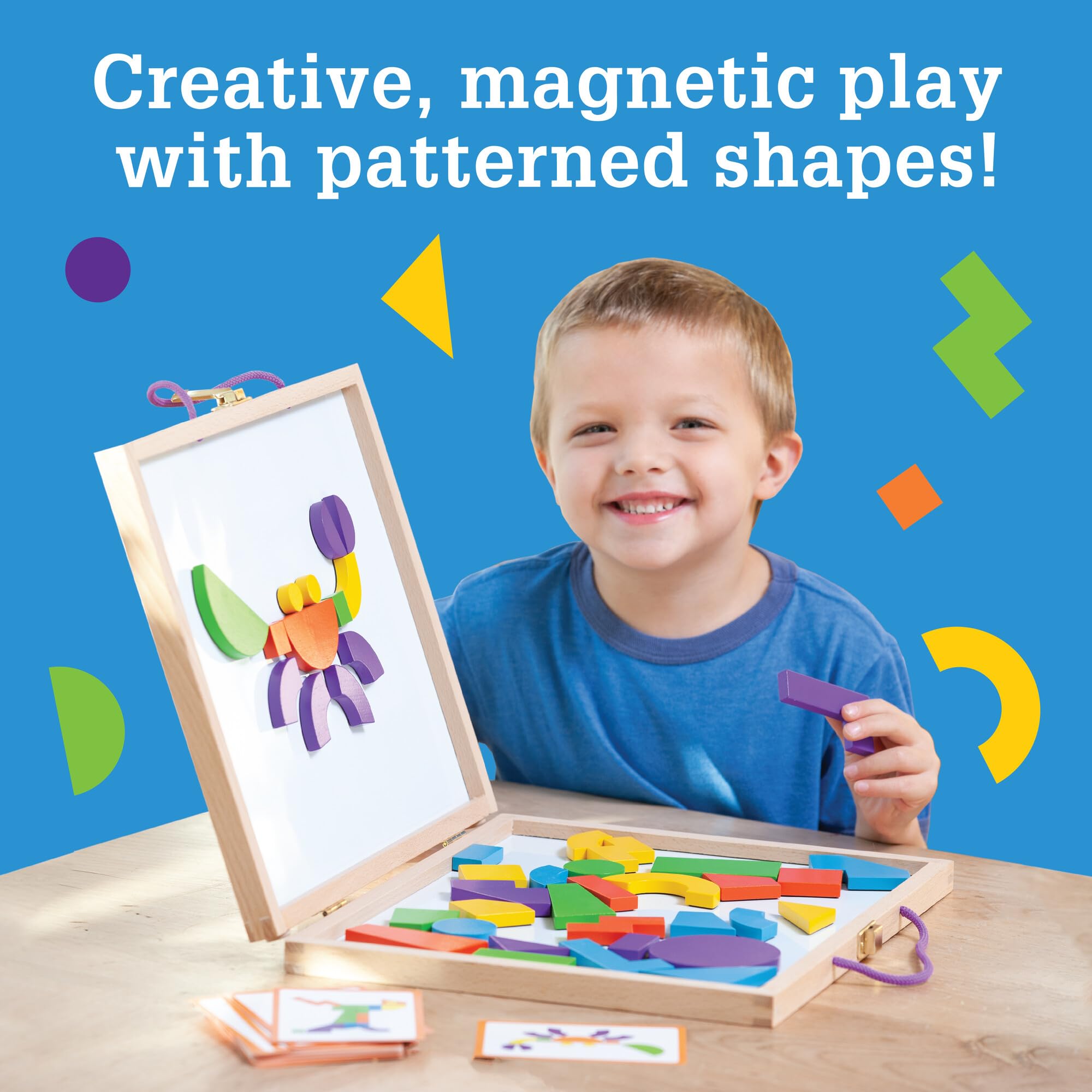 MindWare Imagination Magnets pattern cards guiding challenges.