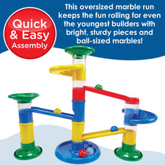 MindWare Junior Marble Run giant marble provides tactile, engaging play for toddlers.