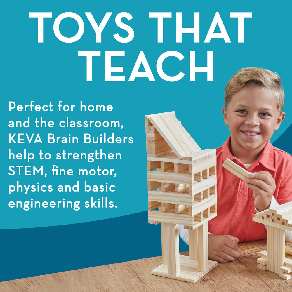 MindWare KEVA Brain Builders Deluxe swan and snail models invite creative engineering