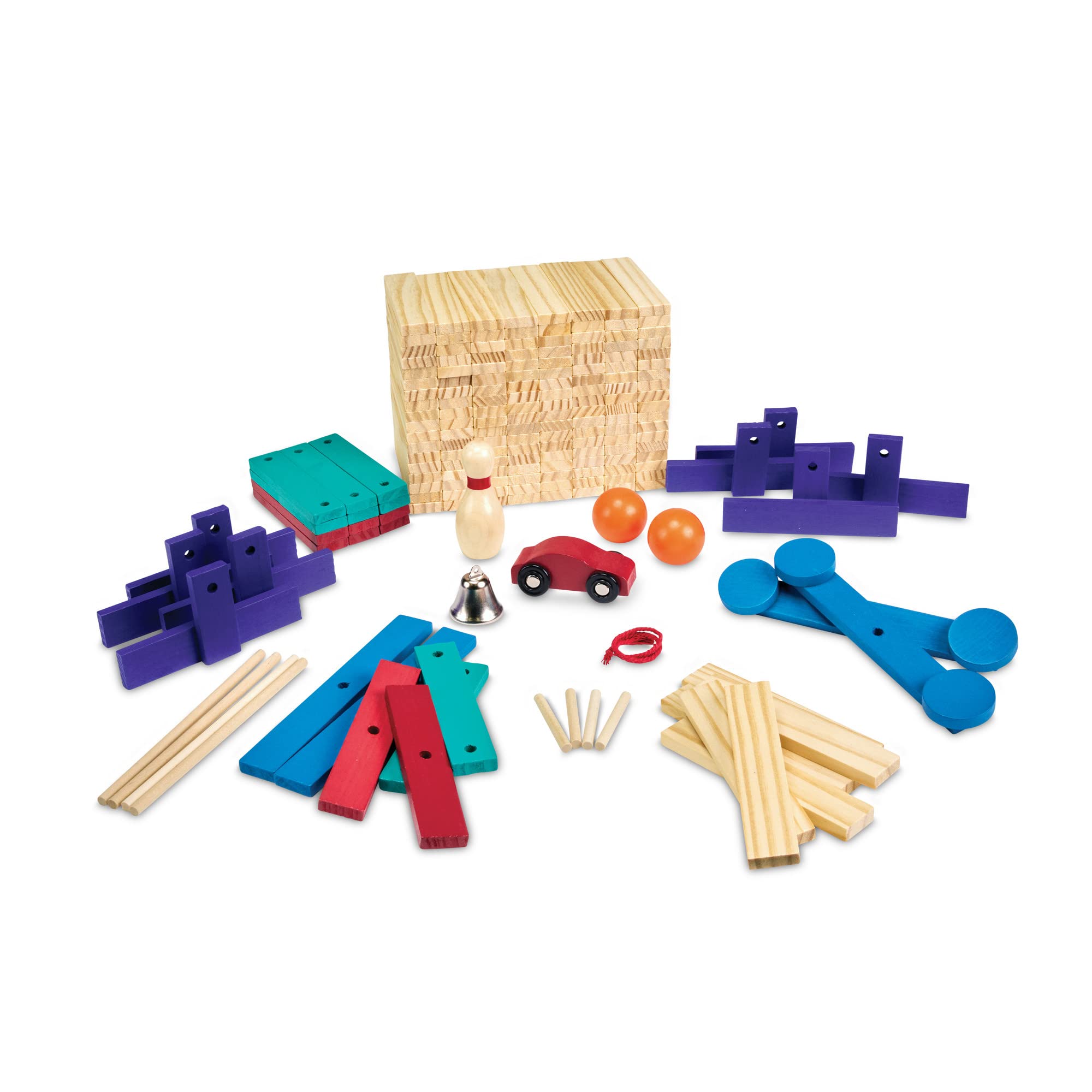 MindWare KEVA Contraptions idea book opens pathways for new builds.