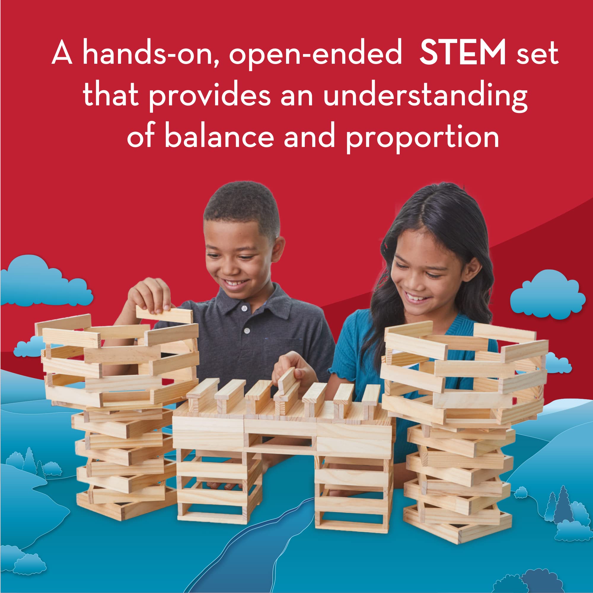 MindWare KEVA educational toy promotes STEM exploration through play.