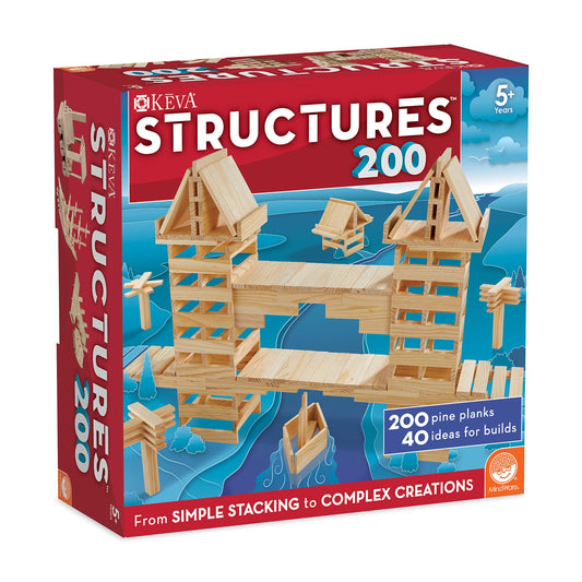MindWare KEVA Structures 200 planks set for open-ended construction and creative play.