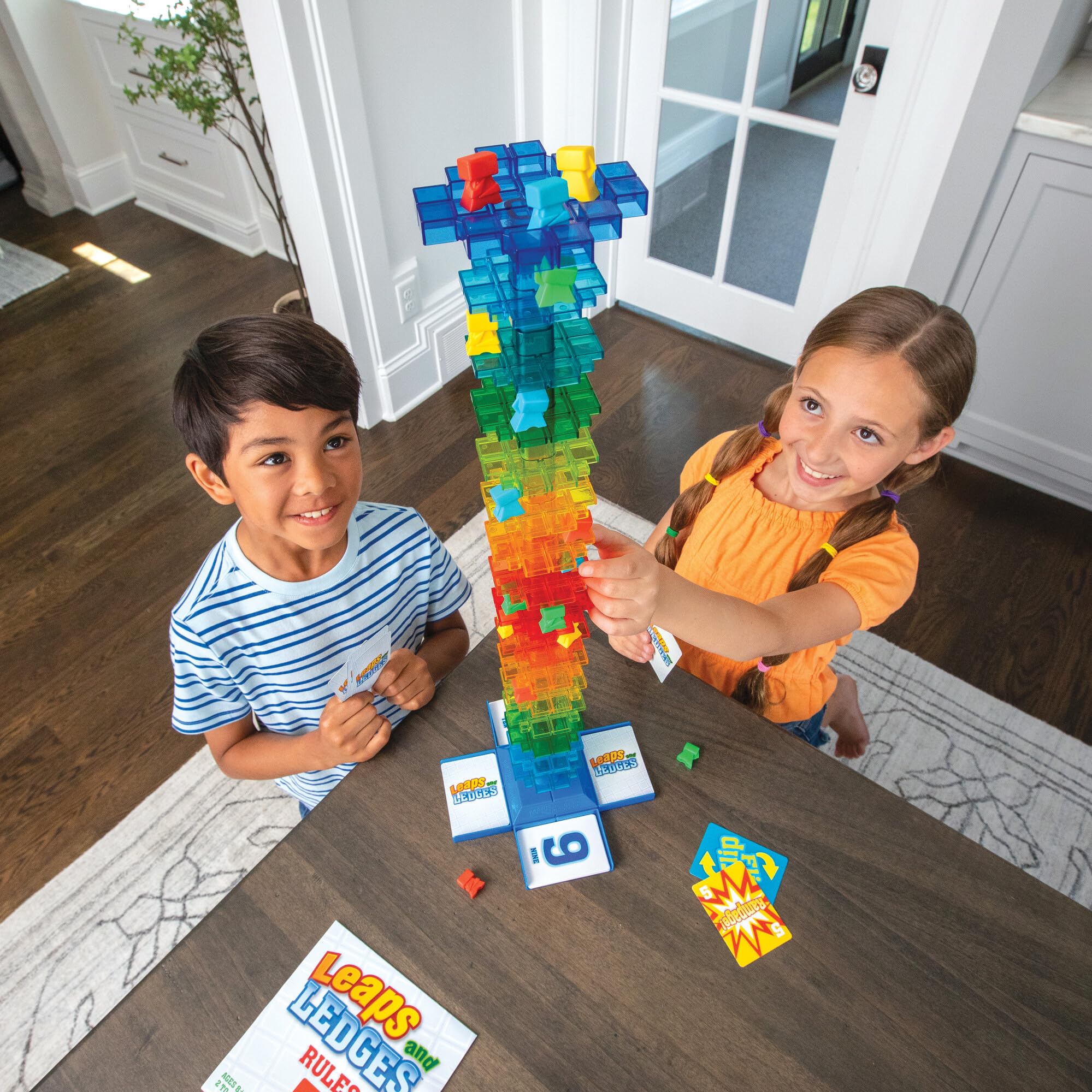 MindWare Leaps and Ledges special cards like Flip and Wild add twists.