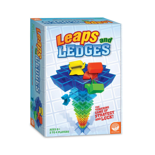 MindWare Leaps and Ledges tower assembly for strategic play and family game night.