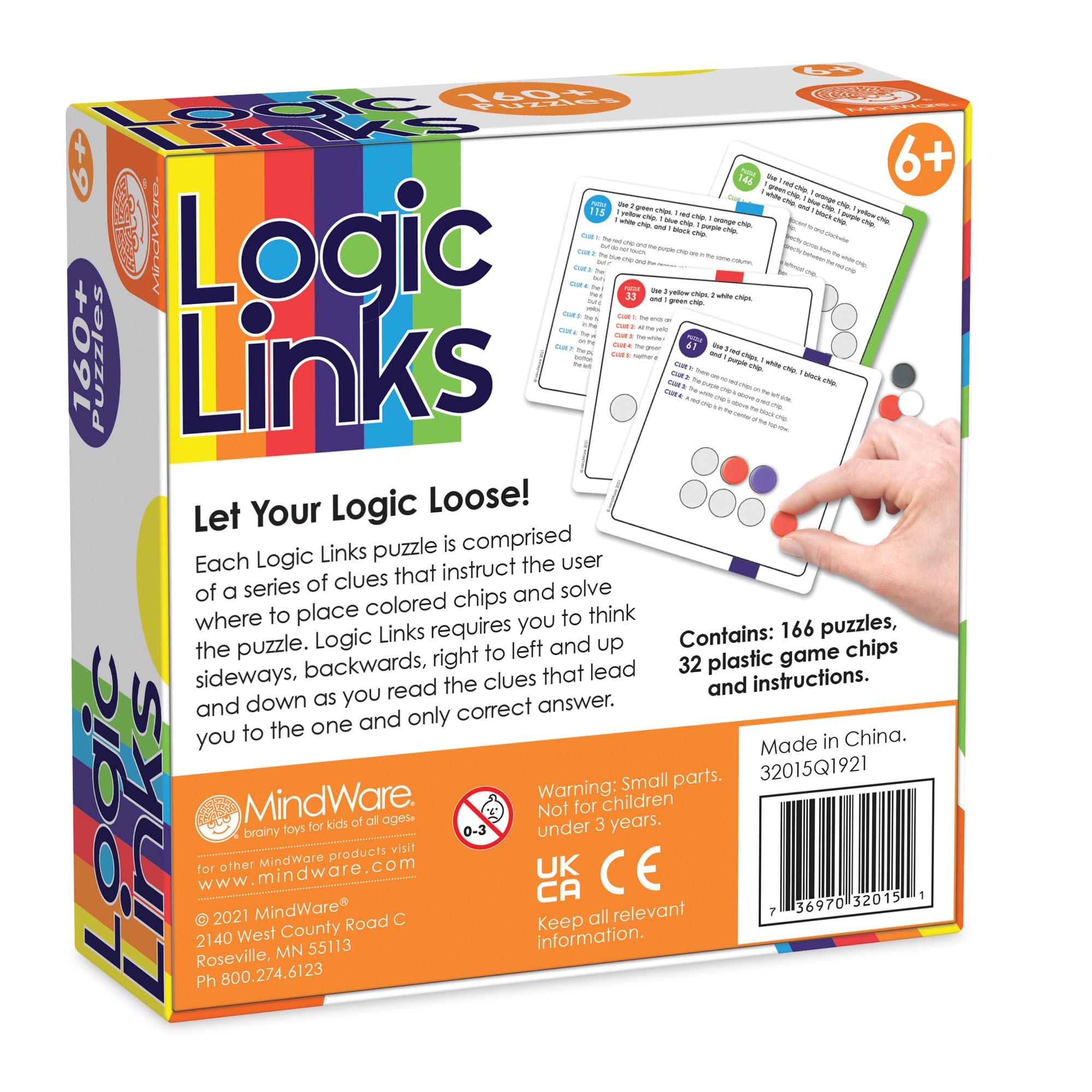 MindWare Logic Links suitable for ages 6 plus.