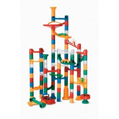 MindWare marble run merry-go-round demonstrates rotating action that surprises and delights