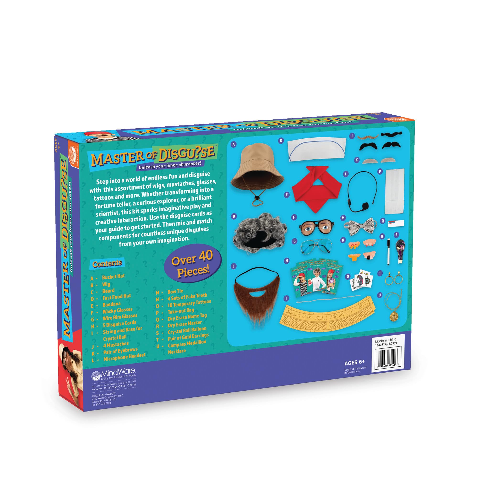 MindWare Master of Disguise Kit crystal ball for magical role-play cues