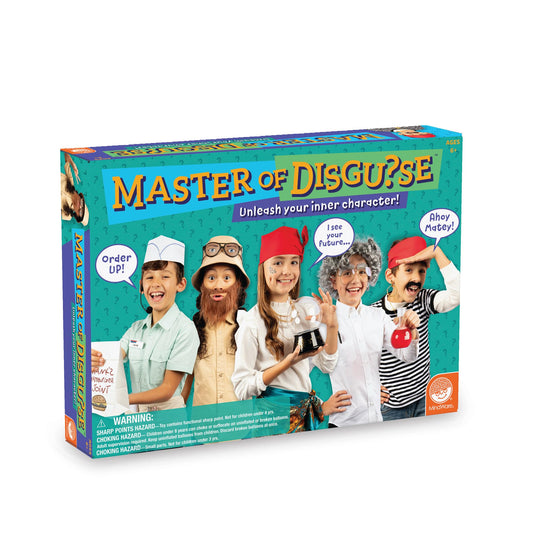 MindWare Master of Disguise Kit wig for creative pretend play