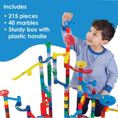 MindWare Mega Marble Run tower-build demonstrating vertical excitement.